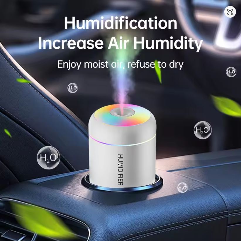 180ML Mini USB Luchtbevochtiger & Aroma Diffuser met LED Verlichting
