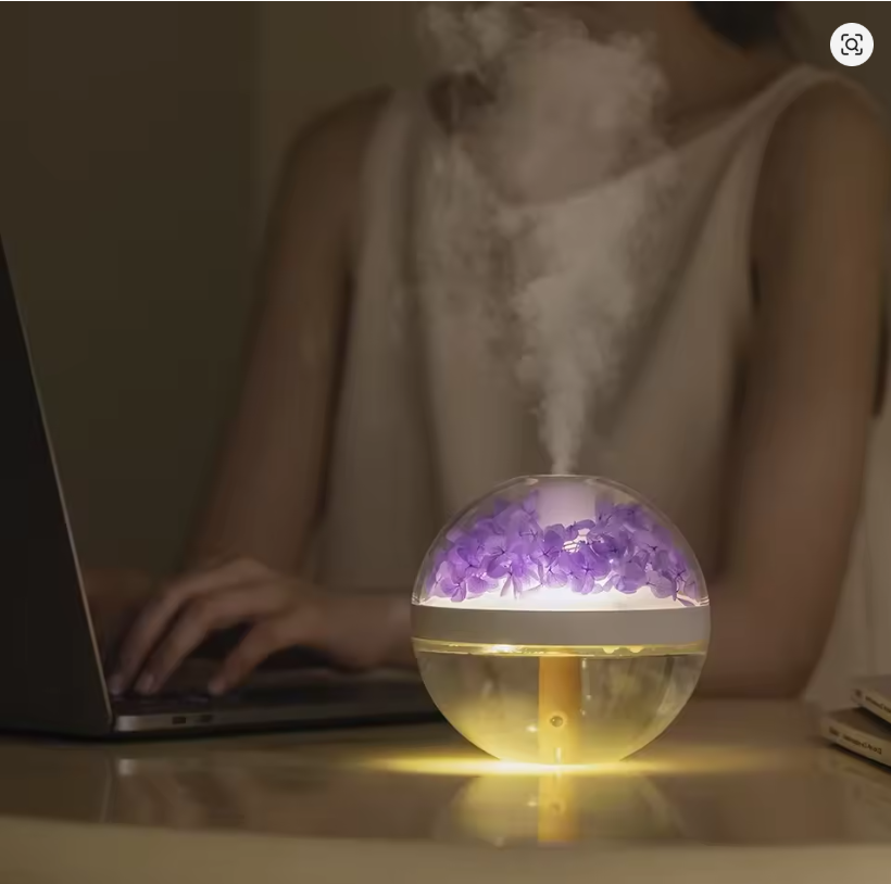 USB Houten Aroma Diffuser & Luchtbevochtiger – 130ML met LED Verlichting