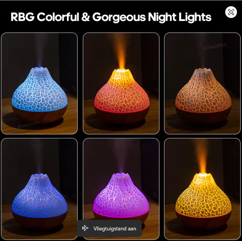 Mini USB Aroma Diffuser & Luchtbevochtiger – 300ML met LED Verlichting