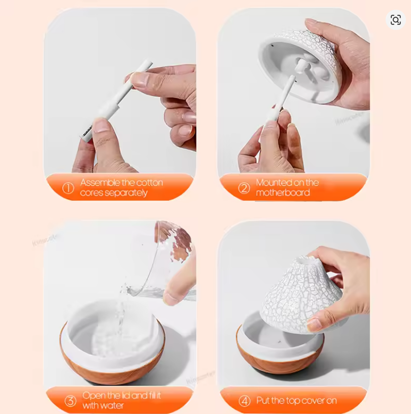 Mini USB Aroma Diffuser & Luchtbevochtiger – 300ML met LED Verlichting