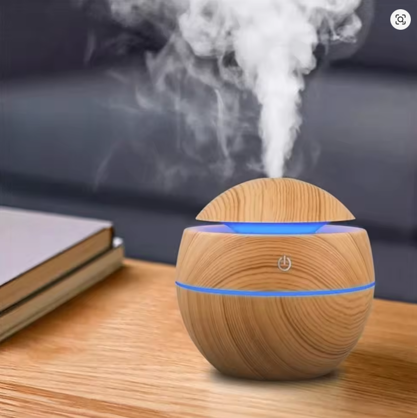 Mini USB Luchtbevochtiger & Aroma Diffuser met LED Nachtlampje – 260ML