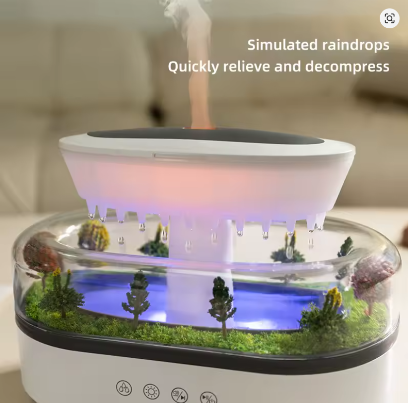 Premium USB Luchtbevochtiger & Aroma Diffuser – 400ML + LED Nachtlamp
