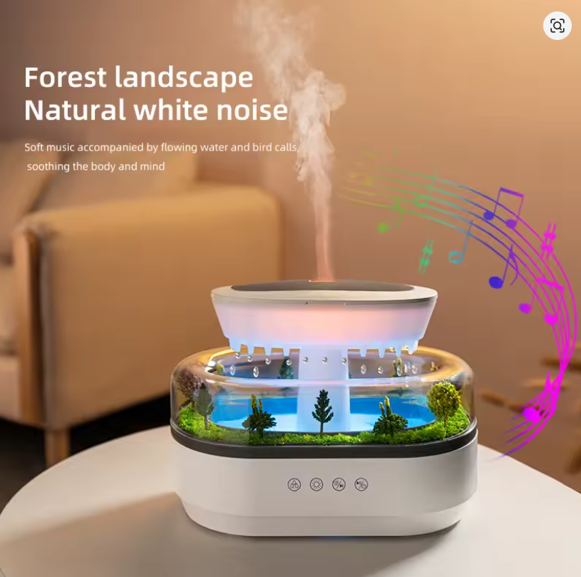 Premium USB Luchtbevochtiger & Aroma Diffuser – 400ML + LED Nachtlamp