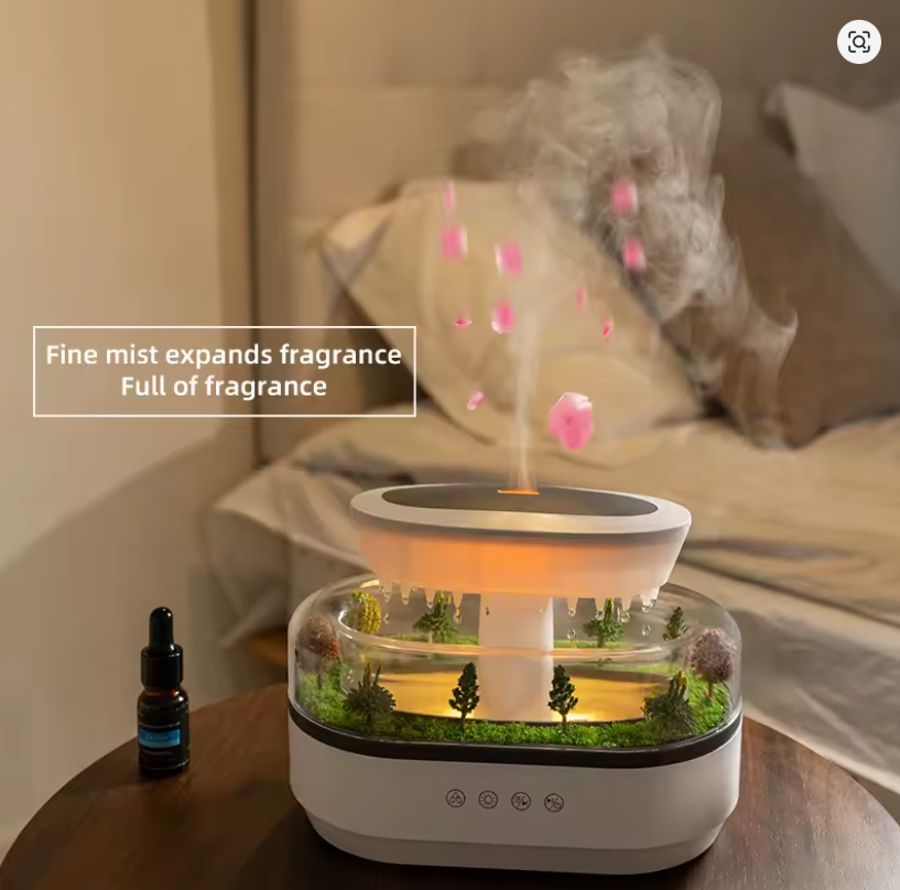 Premium USB Luchtbevochtiger & Aroma Diffuser – 400ML + LED Nachtlamp